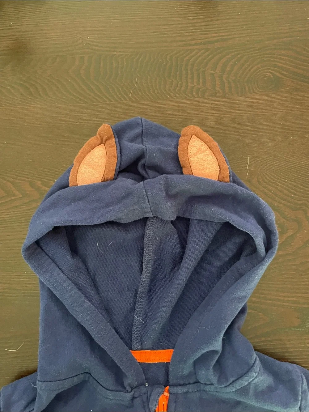 Paw Patrol Navy Hooded Zip-Up with Orange Zipper and Rainbow Stripes